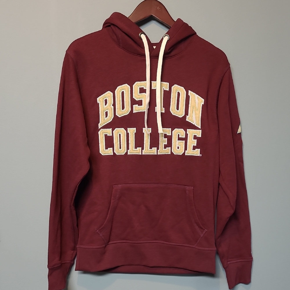 Cream and Red Collegiate Sweater with Design